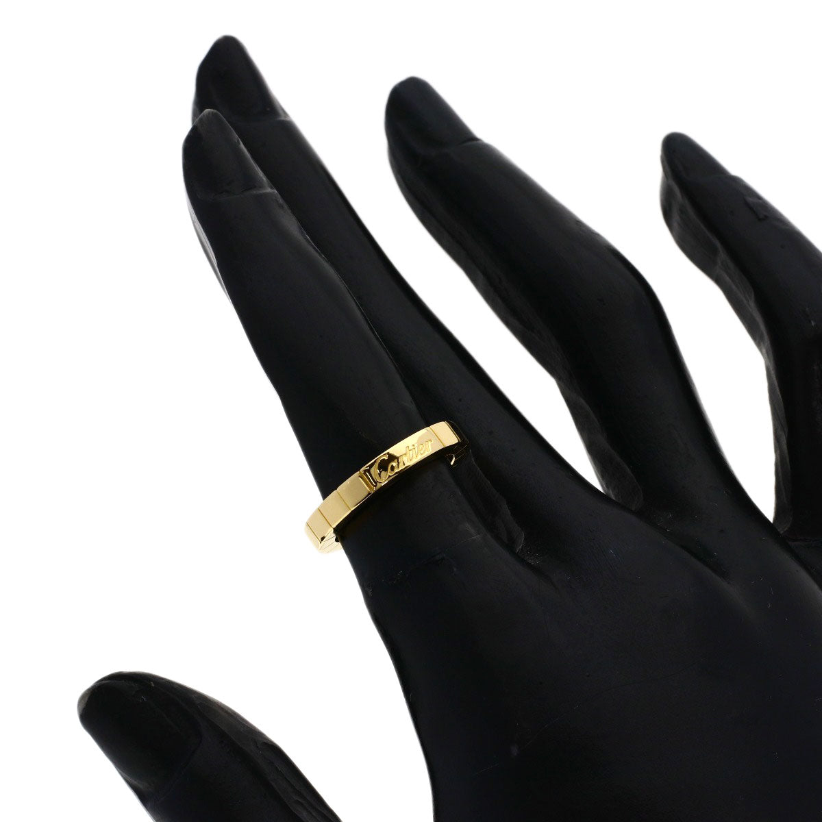 CARTIER Lanier # 47 Ring K18 Yellow Gold Ladies [Used]