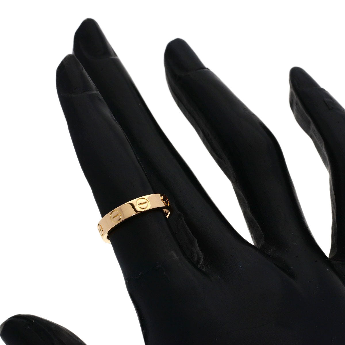 CARTIER Mini love ring #46 Ring K18 Pink Gold Ladies [Used]