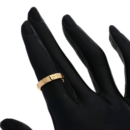 CARTIER Mini love ring #46 Ring K18 Pink Gold Ladies [Used]