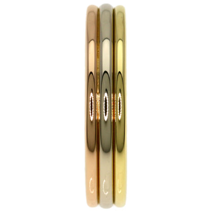 CARTIER Three colors # 49 Ring K18 Yellow Gold K18 White GoldLadies [Used]