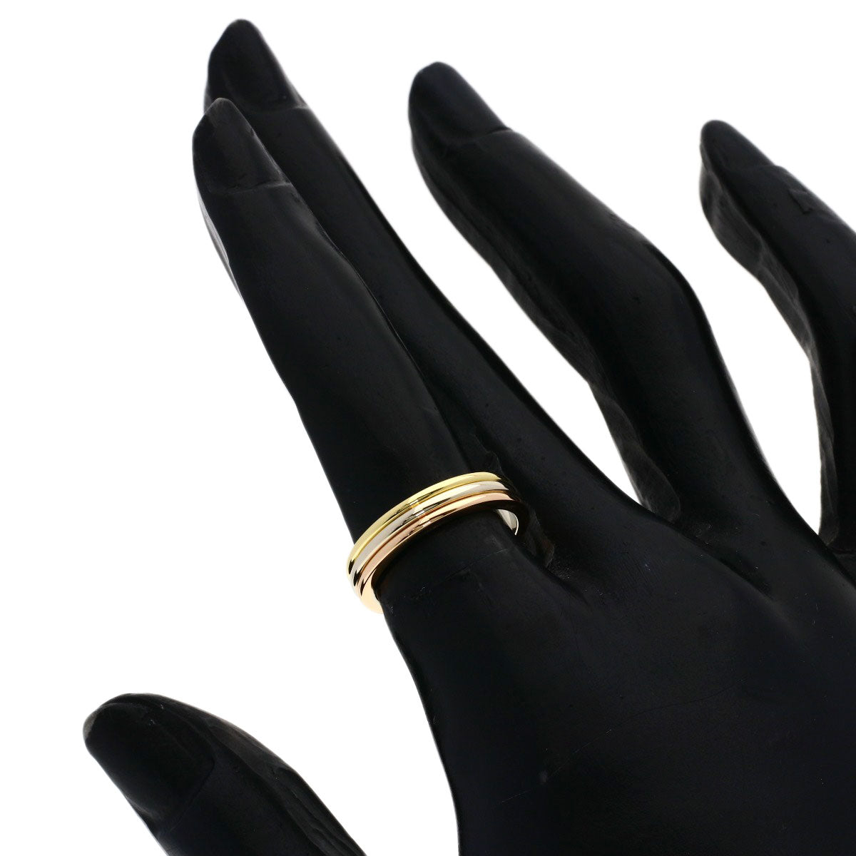 CARTIER Three colors # 49 Ring K18 Yellow Gold K18 White GoldLadies [Used]