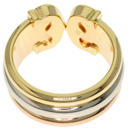 CARTIER 2C LM #50 Ring K18 Yellow Gold 18K Pink GoldLadies [Used]