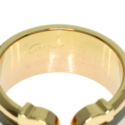 CARTIER 2C LM #50 Ring K18 Yellow Gold 18K Pink GoldLadies [Used]