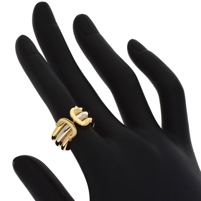 CARTIER 2C LM #50 Ring K18 Yellow Gold 18K Pink GoldLadies [Used]