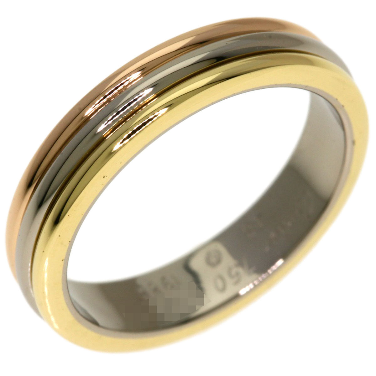 CARTIER Three colors # 48 Ring K18 Yellow Gold K18 White GoldLadies [Used]