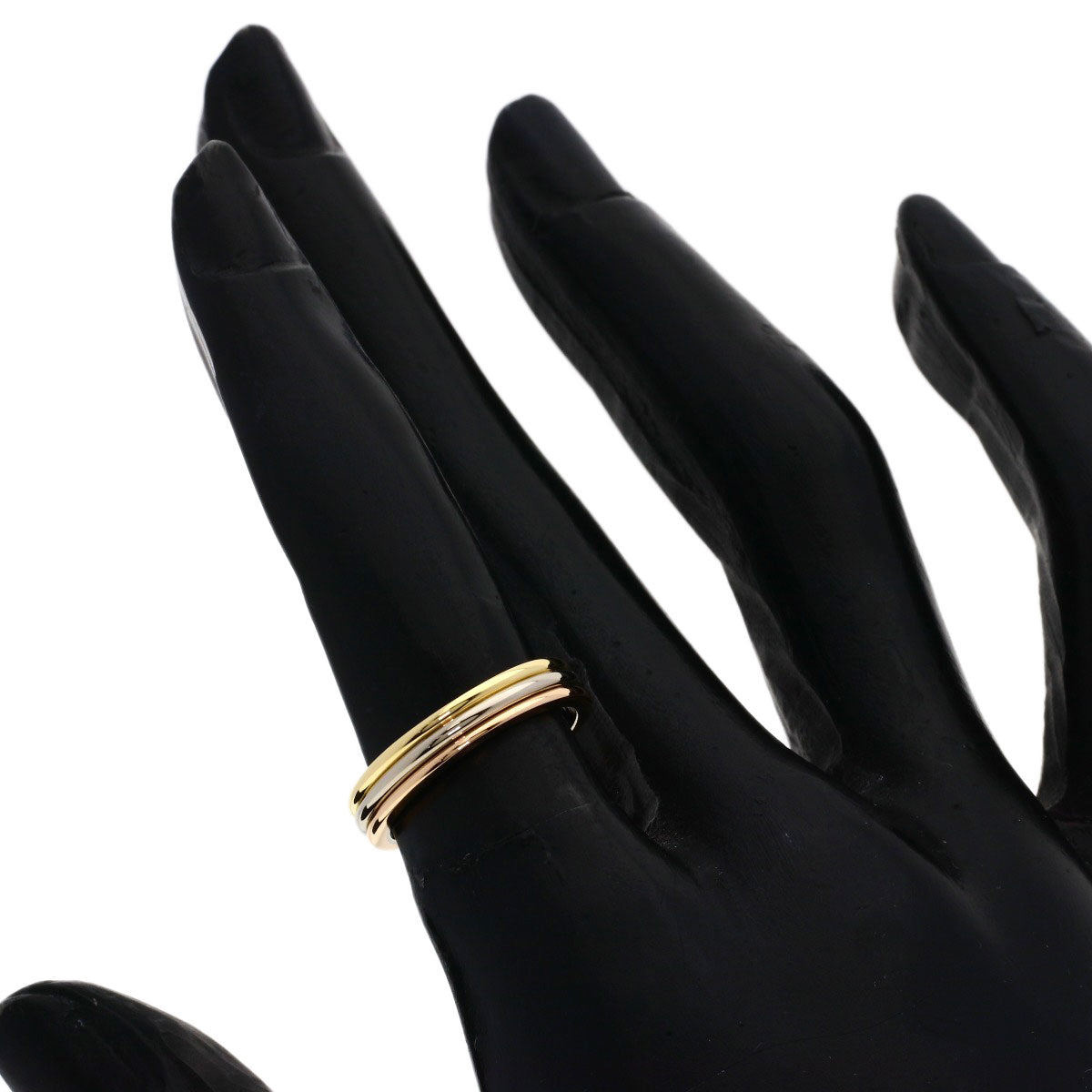 CARTIER Three colors # 48 Ring K18 Yellow Gold K18 White GoldLadies [Used]
