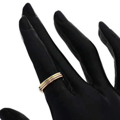 CARTIER Three colors # 48 Ring K18 Yellow Gold K18 White GoldLadies [Used]