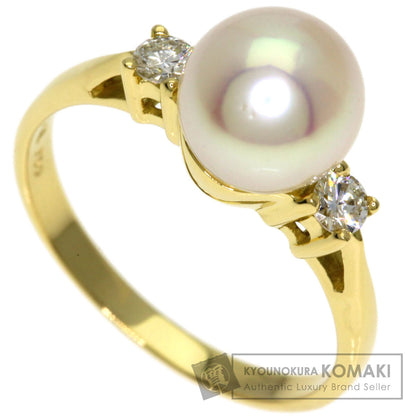 TIFFANY&Co. Pearl Pearl Diamond Ring K18 Yellow Gold Ladies [Used]