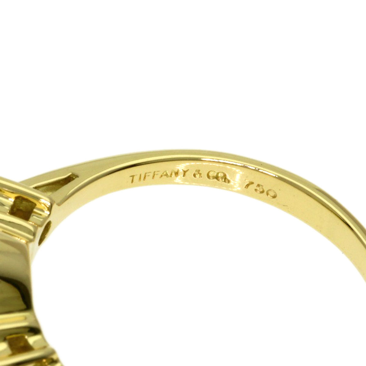 TIFFANY&Co. Pearl Pearl Diamond Ring K18 Yellow Gold Ladies [Used]