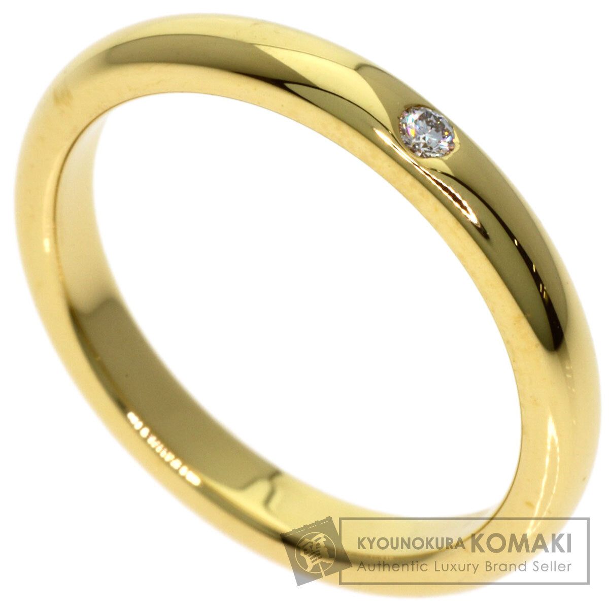 TIFFANY&Co. Wedding 1P Diamond Ring K18 Yellow Gold Ladies [Used]