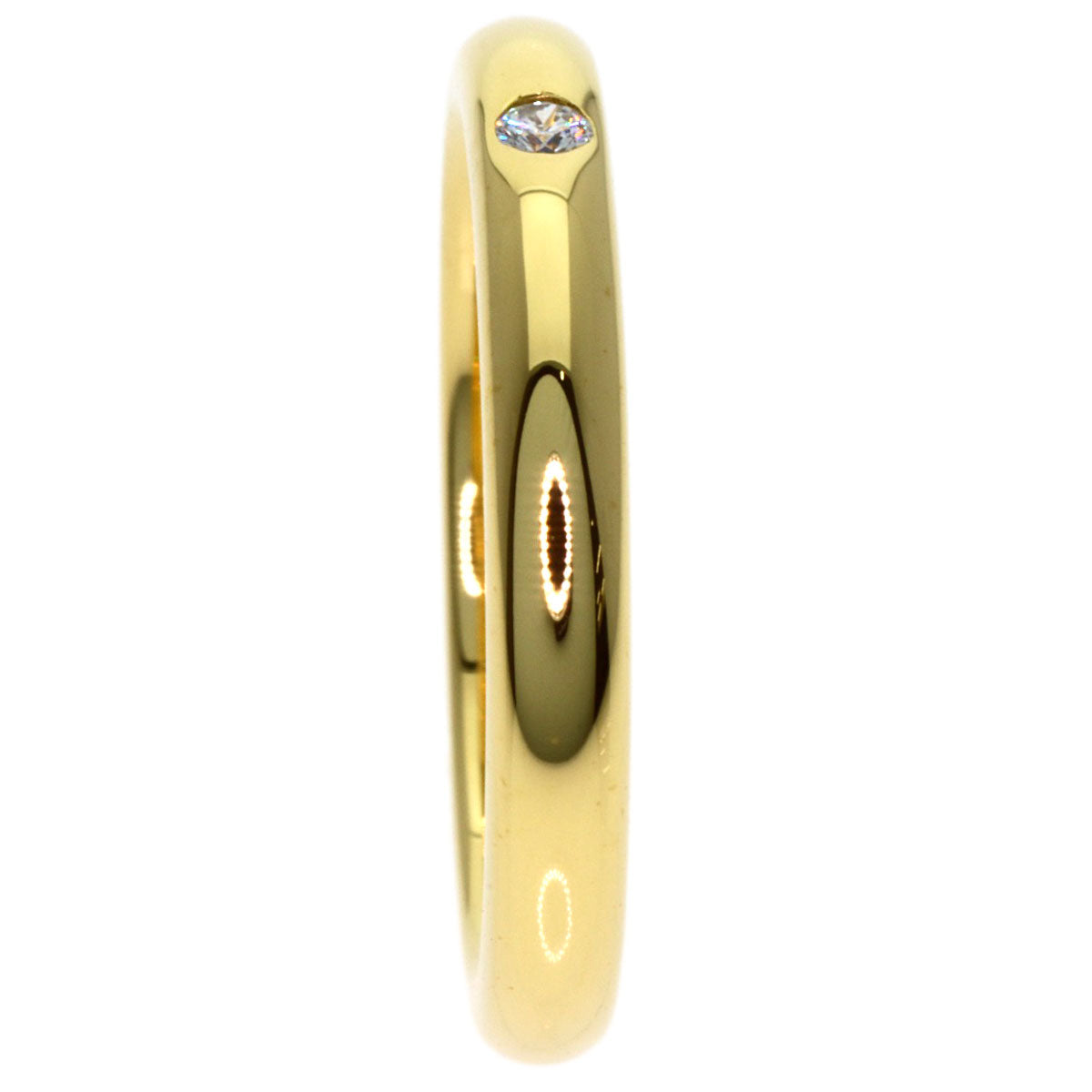 TIFFANY&Co. Wedding 1P Diamond Ring K18 Yellow Gold Ladies [Used]