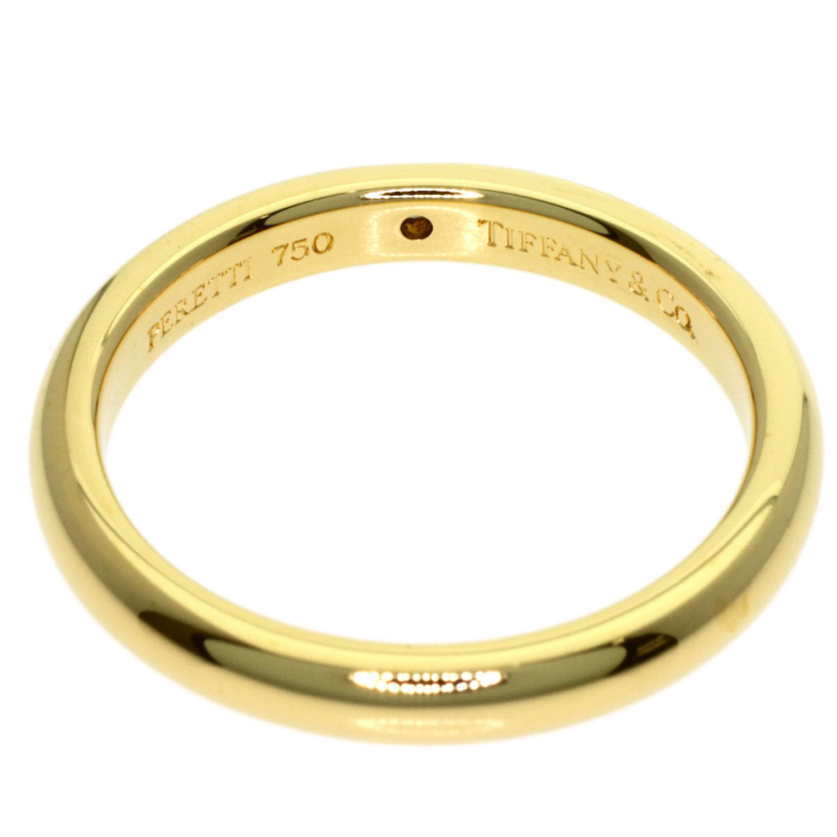 TIFFANY&Co. Wedding 1P Diamond Ring K18 Yellow Gold Ladies [Used]