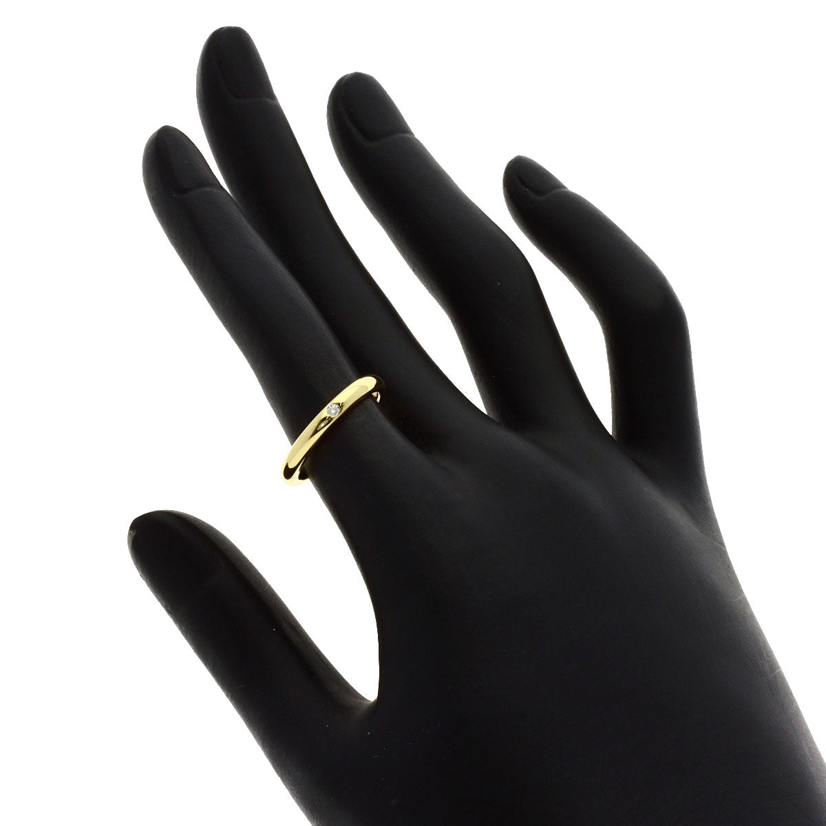 TIFFANY&Co. Wedding 1P Diamond Ring K18 Yellow Gold Ladies [Used]