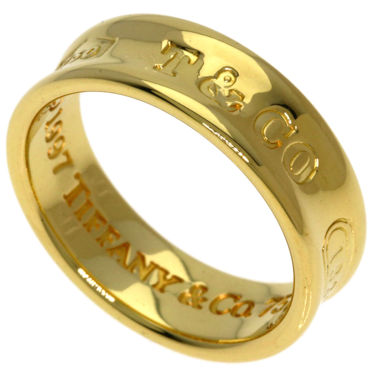 TIFFANY&Co. 1837 Ring K18 Yellow Gold Ladies [Used]