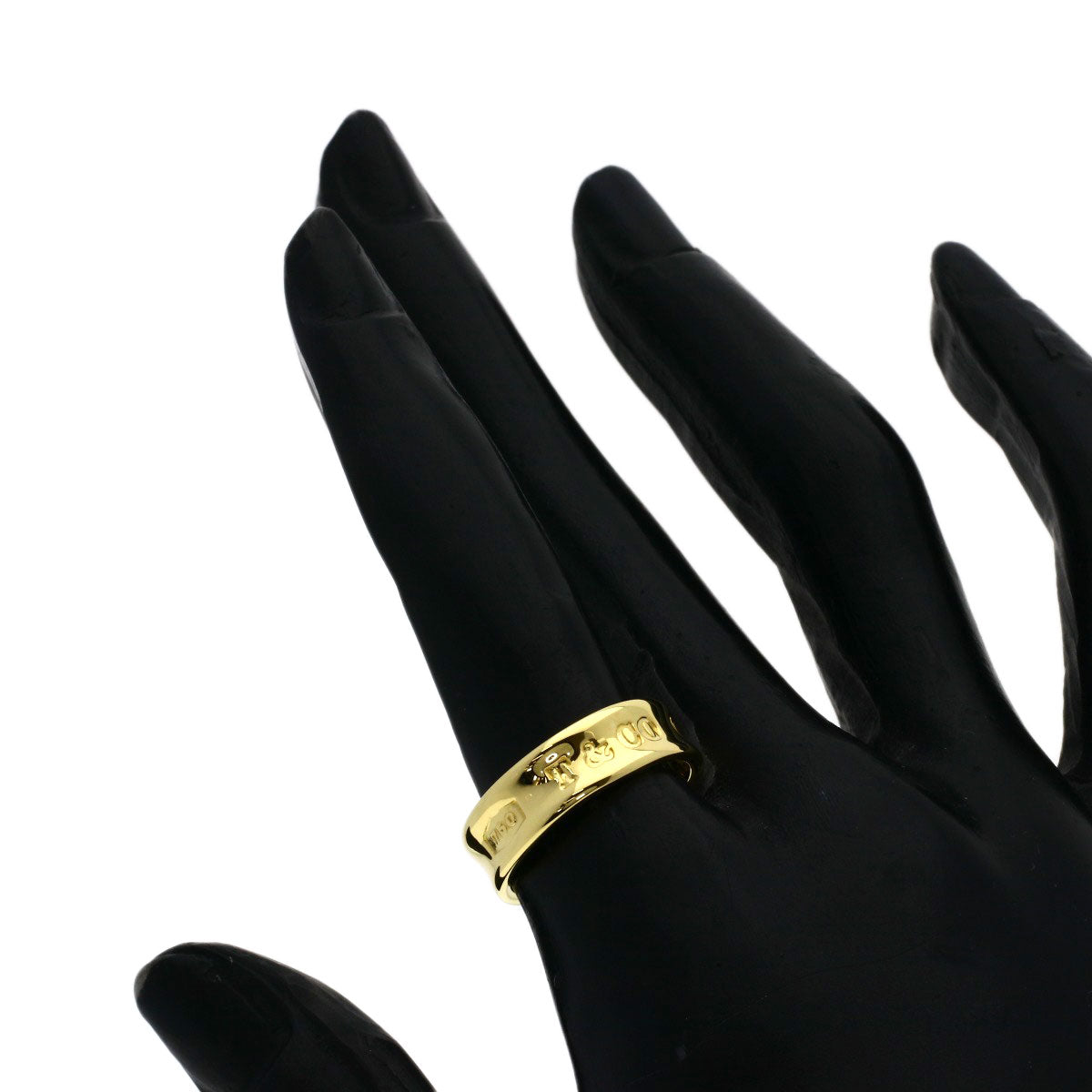 TIFFANY&Co. 1837 Ring K18 Yellow Gold Ladies [Used]