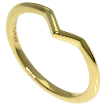 TIFFANY&Co. V band Ring K18 Yellow Gold Ladies [Used]