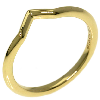 TIFFANY&Co. V band Ring K18 Yellow Gold Ladies [Used]