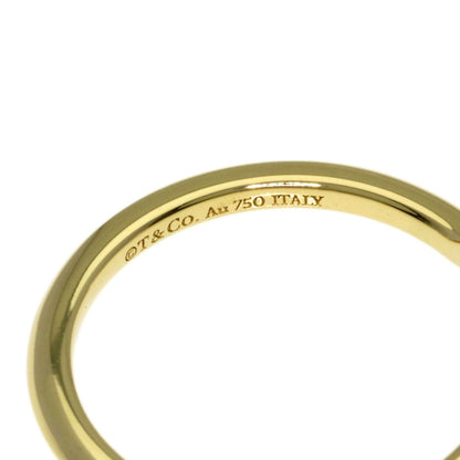 TIFFANY&Co. V band Ring K18 Yellow Gold Ladies [Used]
