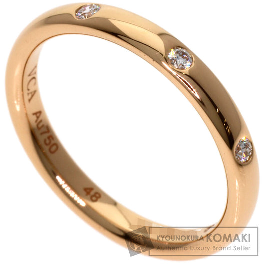 Van Cleef & Arpels Tandlemont 3P Diamond #48 Ring K18 Pink Gold Ladies [Used]