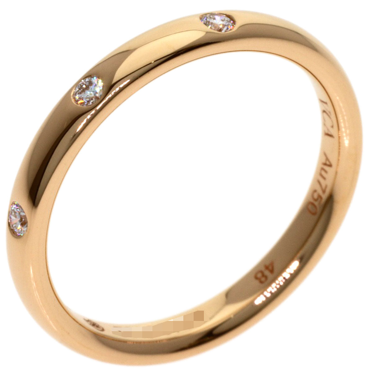 Van Cleef & Arpels Tandlemont 3P Diamond #48 Ring K18 Pink Gold Ladies [Used]