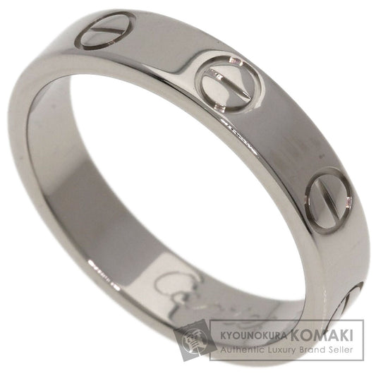 CARTIER Mini love ring # 47 Ring K18 White Gold Ladies [Used]