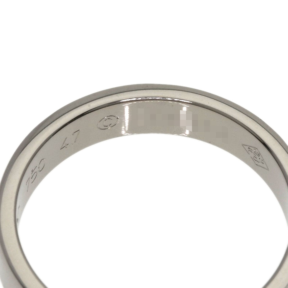 CARTIER Mini love ring # 47 Ring K18 White Gold Ladies [Used]