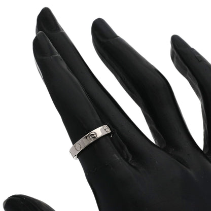 CARTIER Mini love ring # 47 Ring K18 White Gold Ladies [Used]