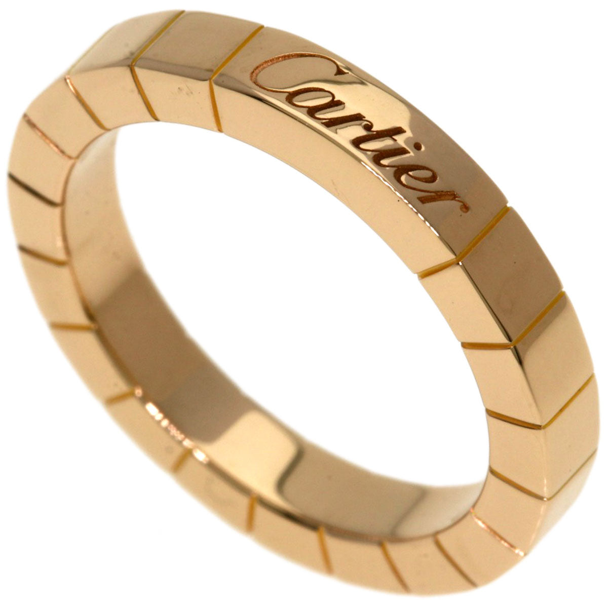 CARTIER Laniere # 49 Ring K18 Pink Gold Ladies [Used]