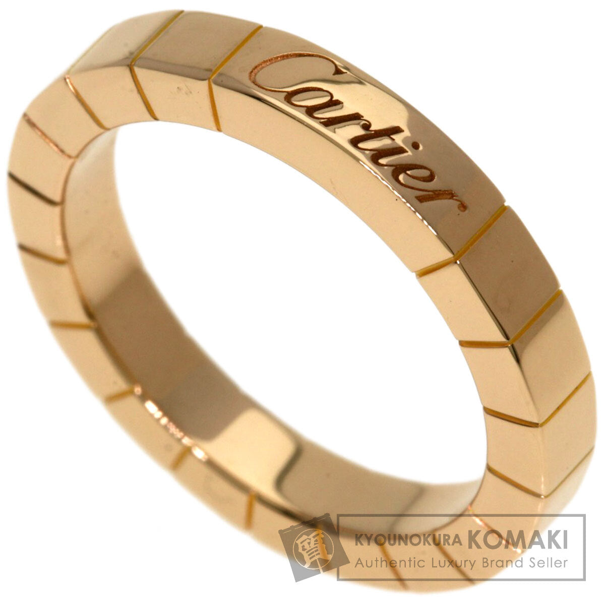 CARTIER Laniere # 49 Ring K18 Pink Gold Ladies [Used]