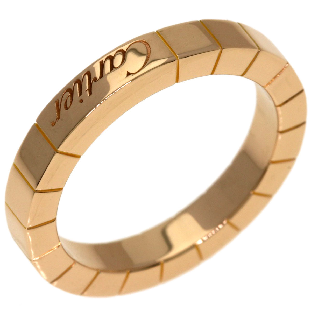 CARTIER Laniere # 49 Ring K18 Pink Gold Ladies [Used]
