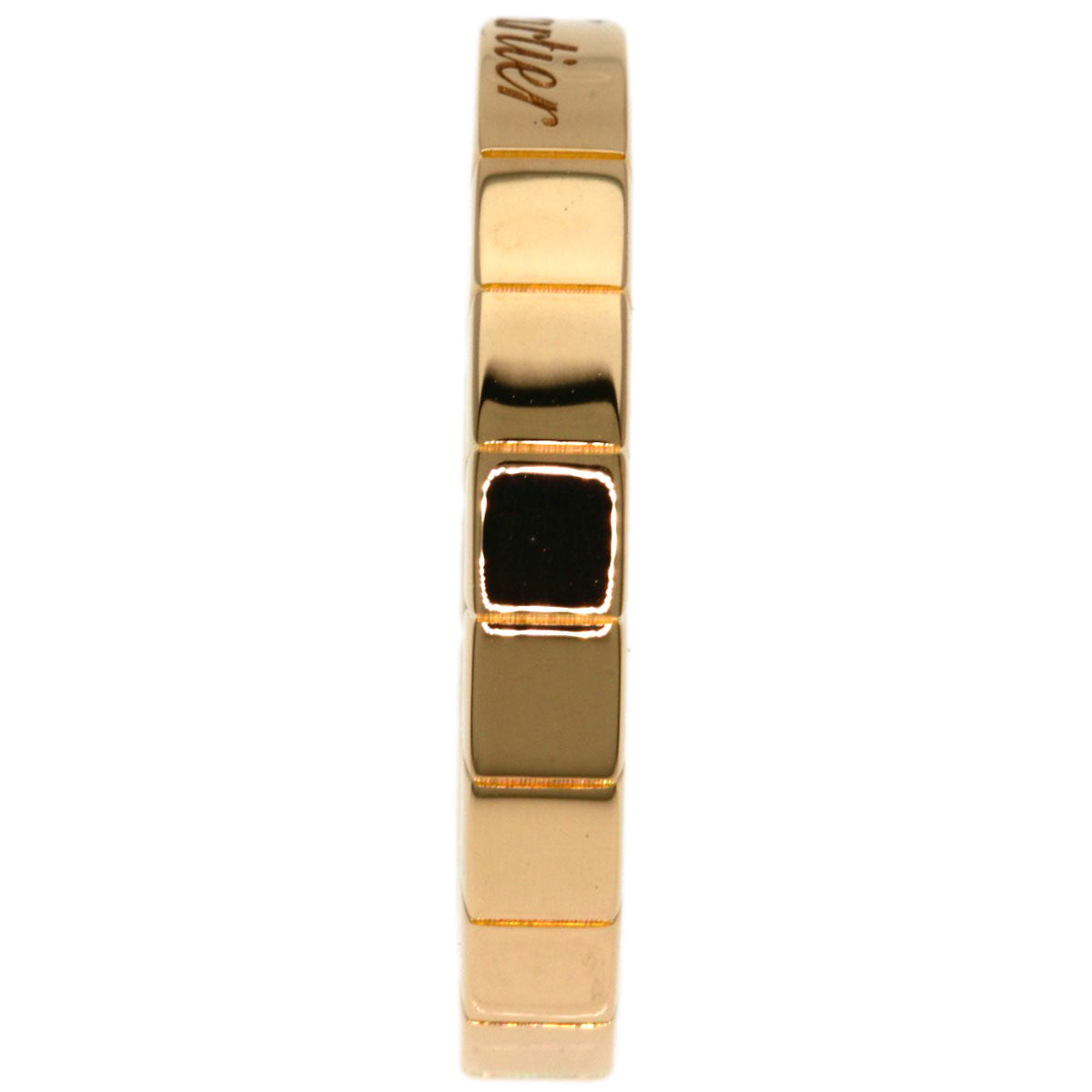 CARTIER Laniere # 49 Ring K18 Pink Gold Ladies [Used]