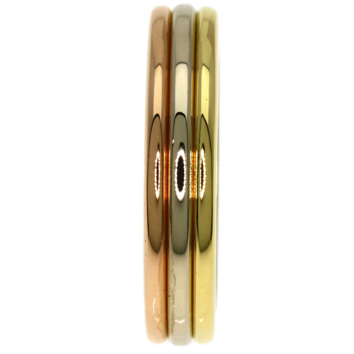 CARTIER Three color Ring K18 Yellow Gold K18 White GoldLadies [Used]