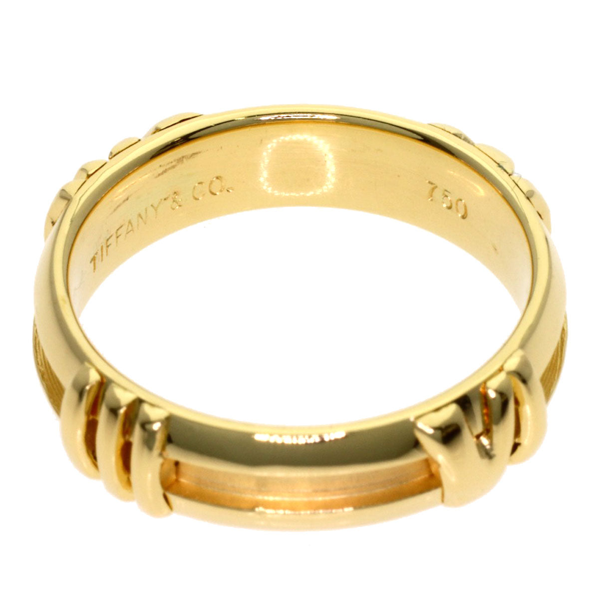 TIFFANY&Co. Atlas Ring K18 Yellow Gold Ladies [Used]