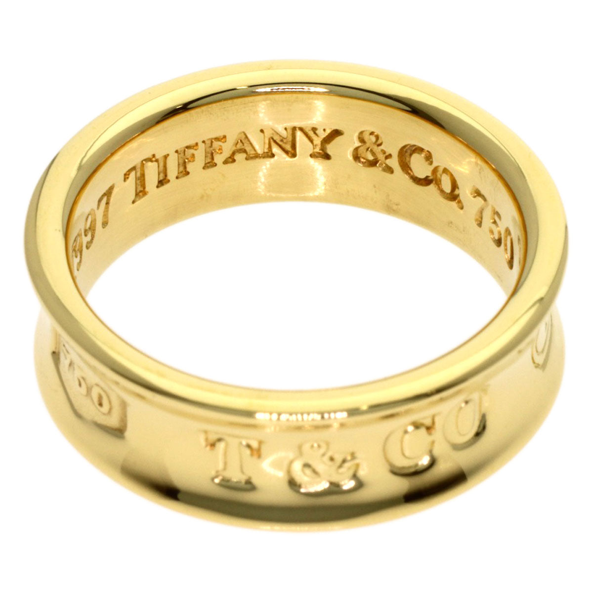 TIFFANY&Co. 1837 Ring K18 Yellow Gold Ladies [Used]