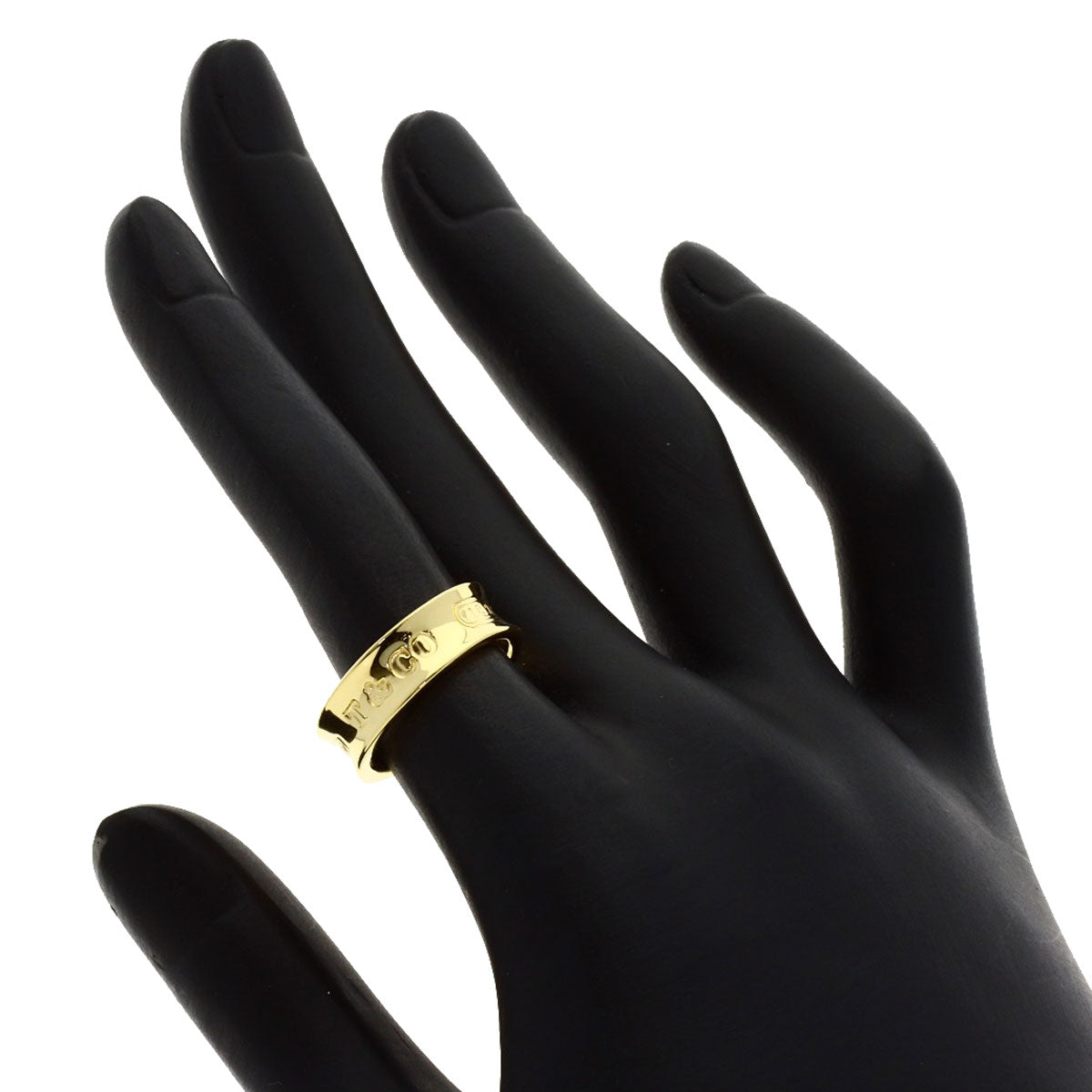 TIFFANY&Co. 1837 Ring K18 Yellow Gold Ladies [Used]