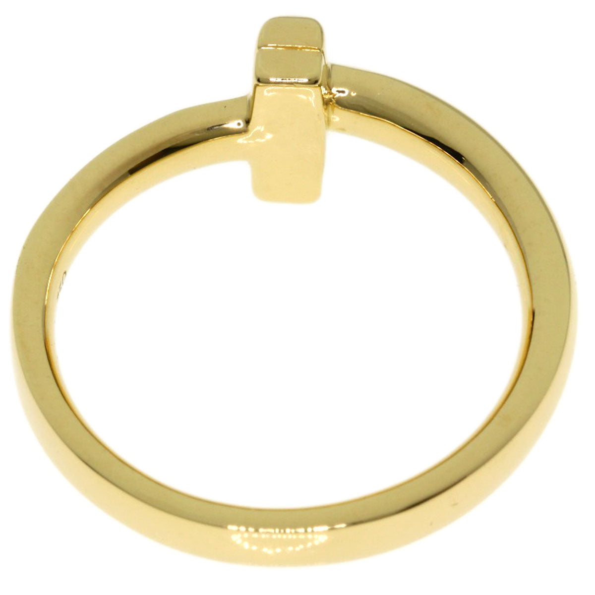 TIFFANY&Co. T One Narrow Ring K18 Yellow Gold Ladies [Used]