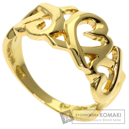 TIFFANY&Co. Triple rubbing heart Ring K18 Yellow Gold Ladies [Used]