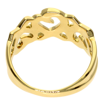 TIFFANY&Co. Triple rubbing heart Ring K18 Yellow Gold Ladies [Used]