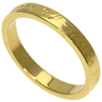TIFFANY&Co. Notes narrow Ring K18 Yellow Gold Ladies [Used]