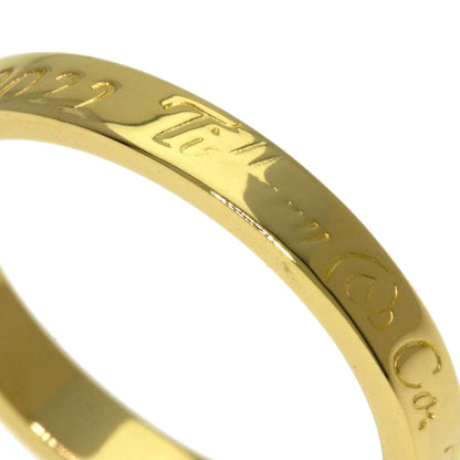 TIFFANY&Co. Notes narrow Ring K18 Yellow Gold Ladies [Used]