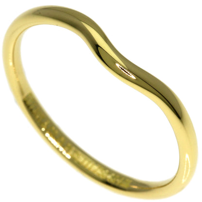 TIFFANY&Co. Curved band Ring K18 Yellow Gold Ladies [Used]