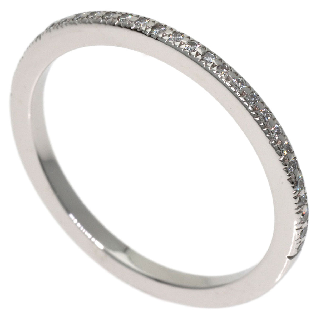 TIFFANY&Co. Half eternity Diamond Ring Platinum PT950 Ladies [Used]