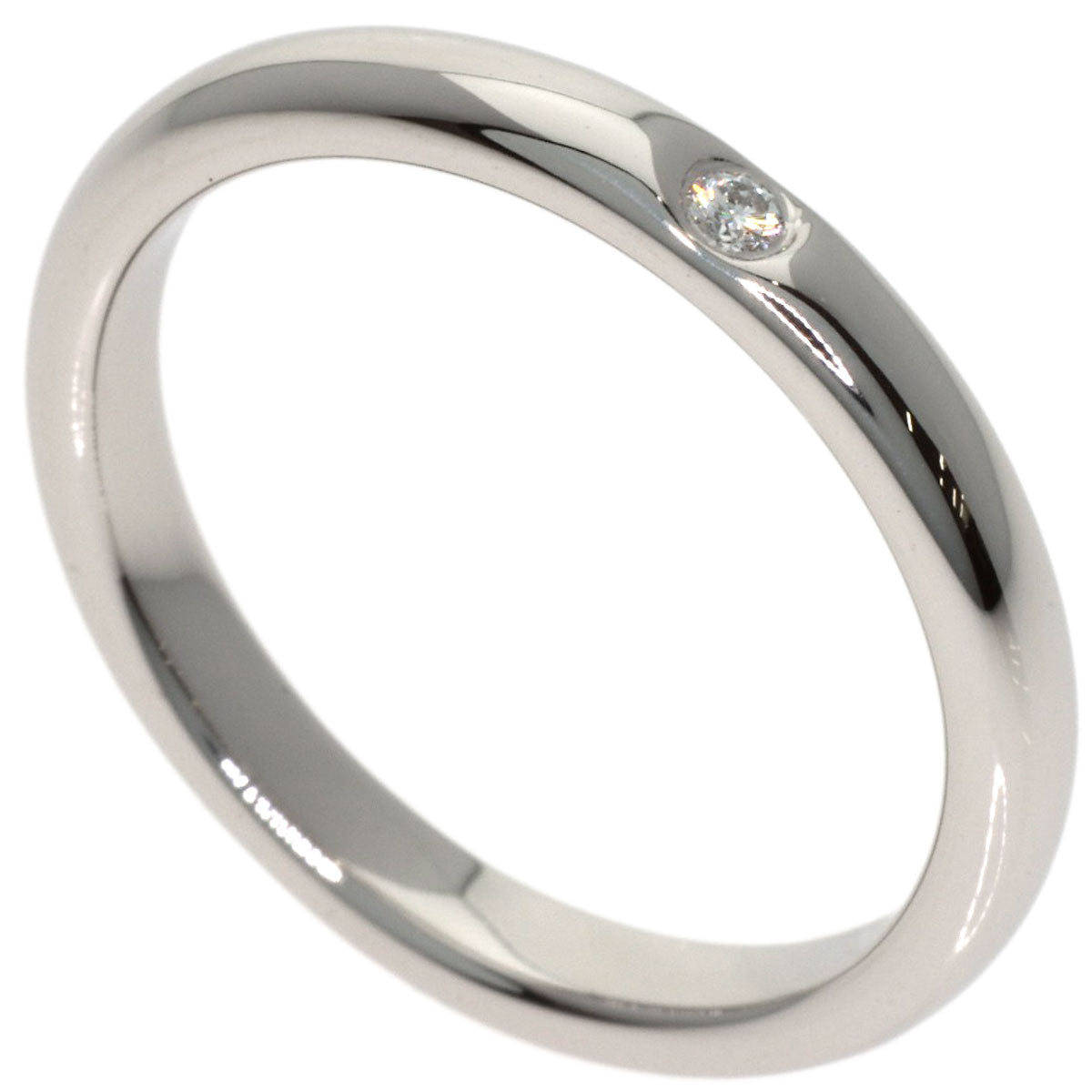 TIFFANY&Co. Wedding 1P Diamond Ring Platinum PT950 Ladies [Used]