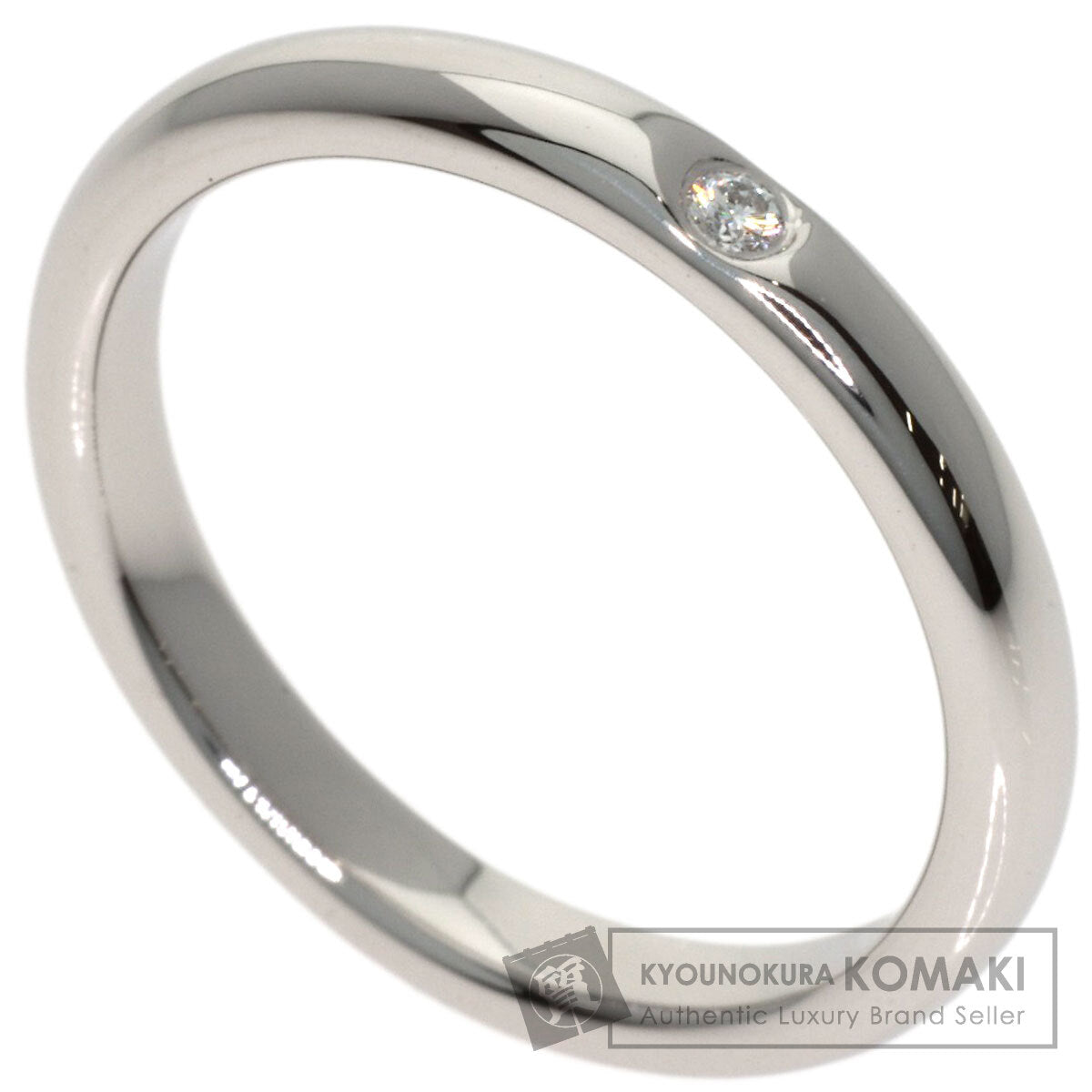 TIFFANY&Co. Wedding 1P Diamond Ring Platinum PT950 Ladies [Used]