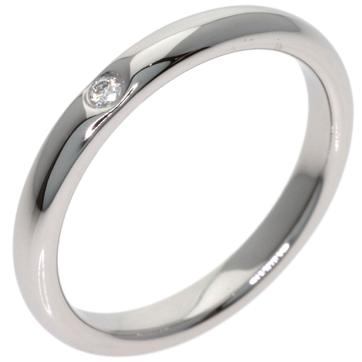 TIFFANY&Co. Wedding 1P Diamond Ring Platinum PT950 Ladies [Used]
