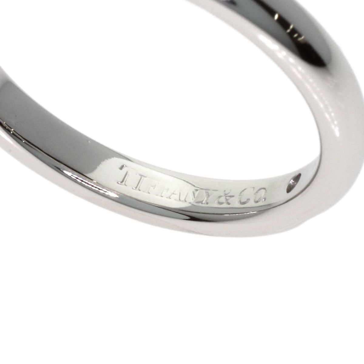 TIFFANY&Co. Wedding 1P Diamond Ring Platinum PT950 Ladies [Used]
