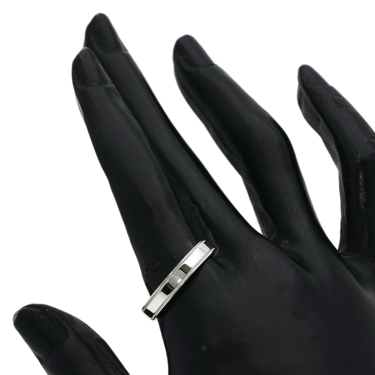 TIFFANY&Co. Double mill grain Ring Platinum PT950 Ladies [Used]
