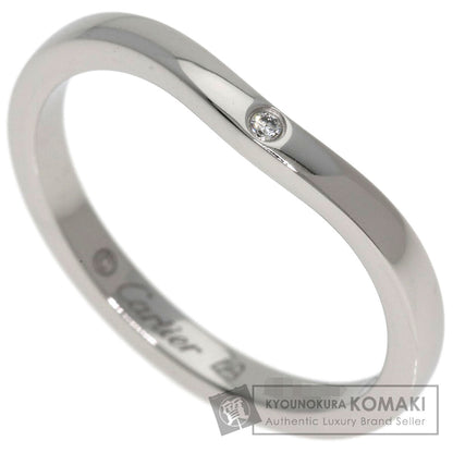 CARTIER Ballerina Wedding 3P Diamond #49 Ring Platinum PT950 Ladies [Used]