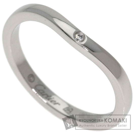 CARTIER Ballerina Wedding 3P Diamond #49 Ring Platinum PT950 Ladies [Used]