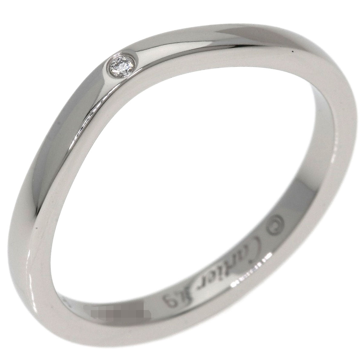 CARTIER Ballerina Wedding 3P Diamond #49 Ring Platinum PT950 Ladies [Used]